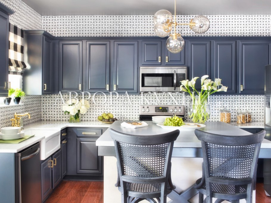 Серые кухни