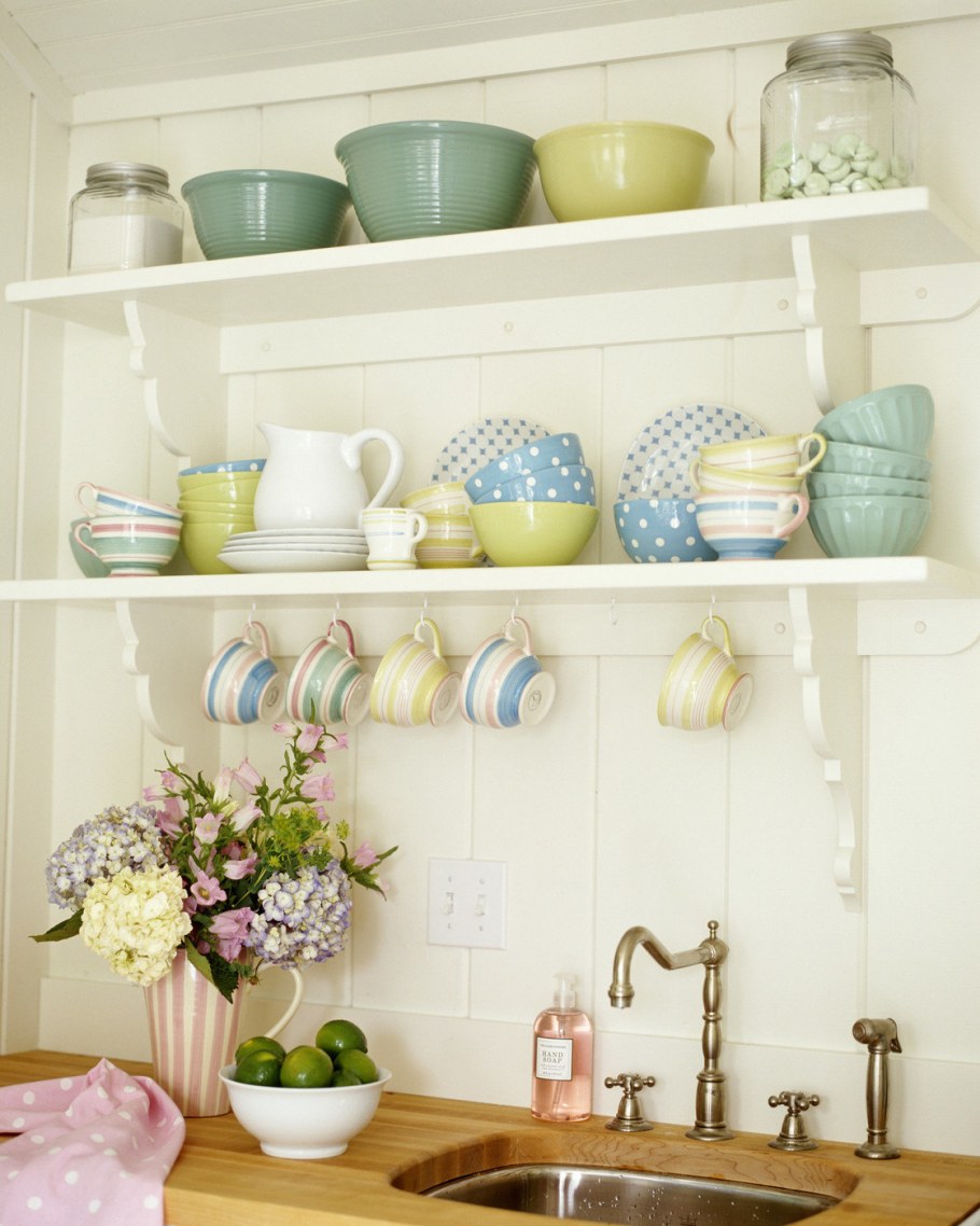 Полки на кухне Сканди