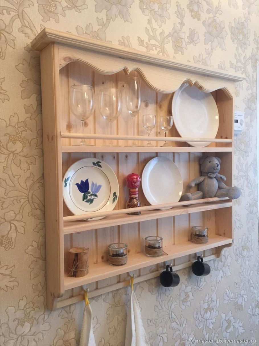 Декоративная полка для кухни