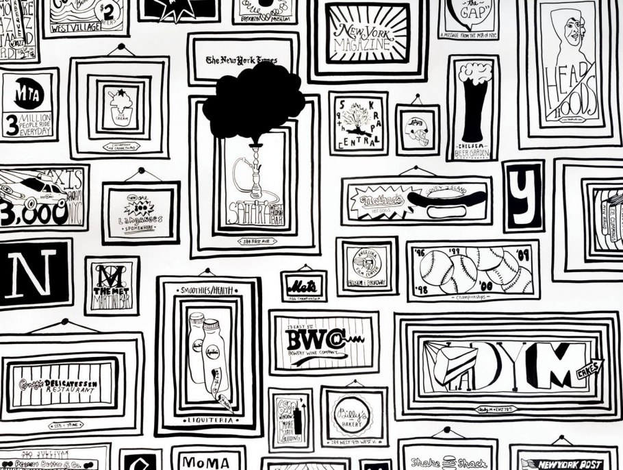 Черно белый Нью Йорк