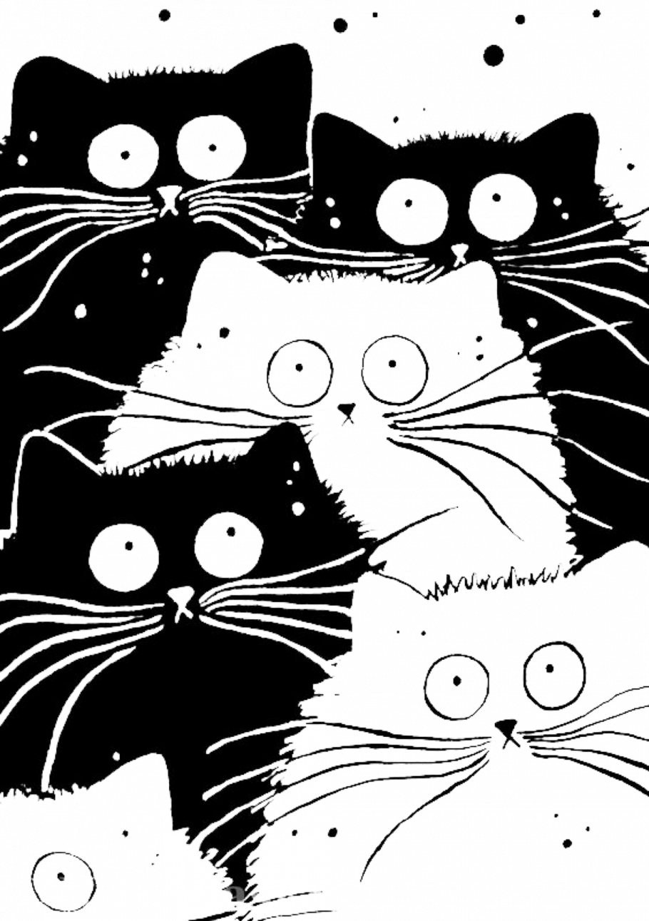 Раскраска в стиле дудл