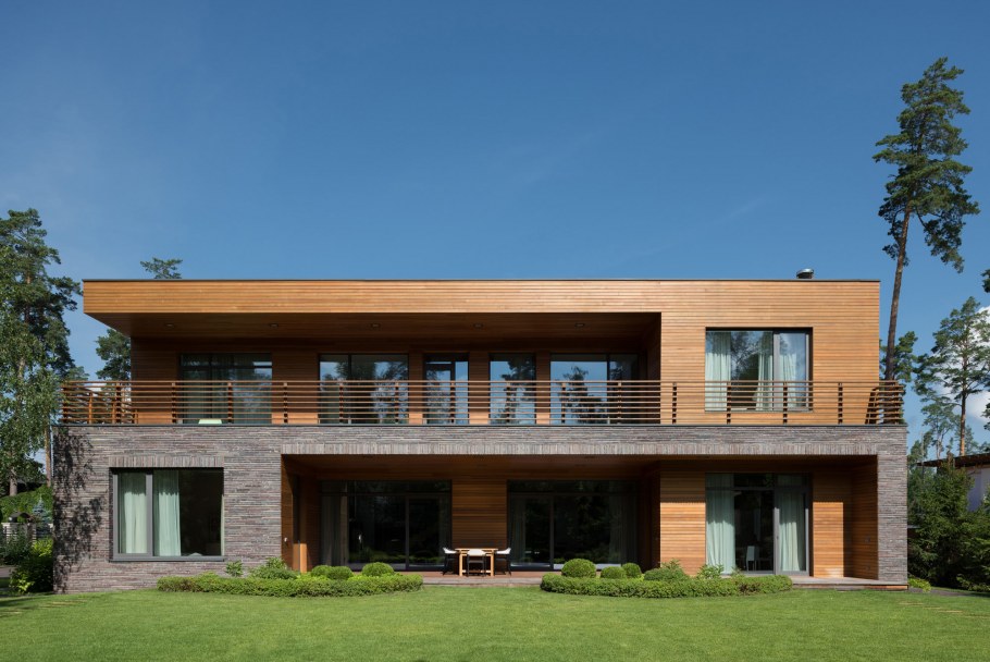 Дом с плоской крышей 160кв