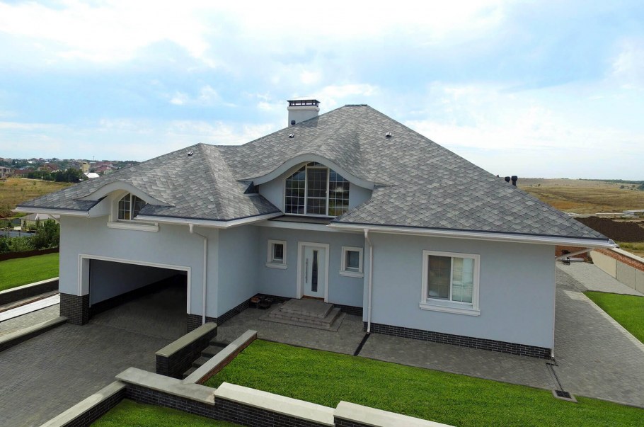 Вальмовая форма крыши