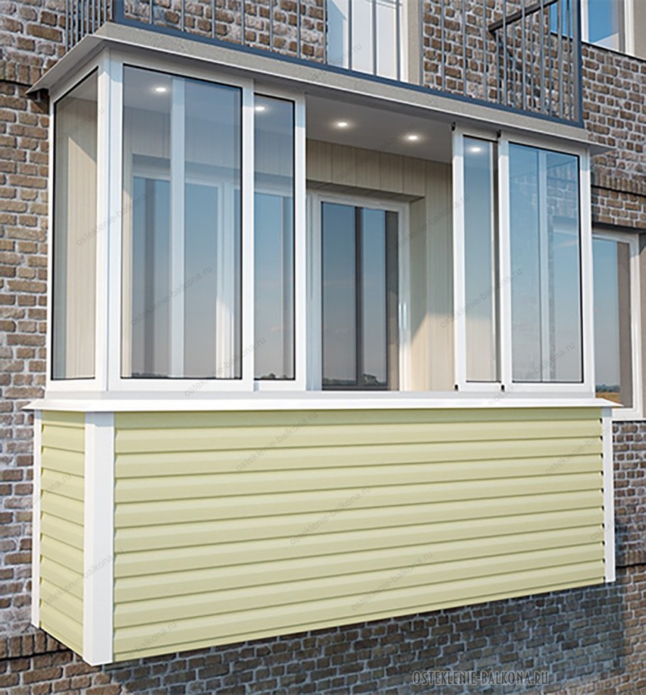 Наружная обшивка балкона