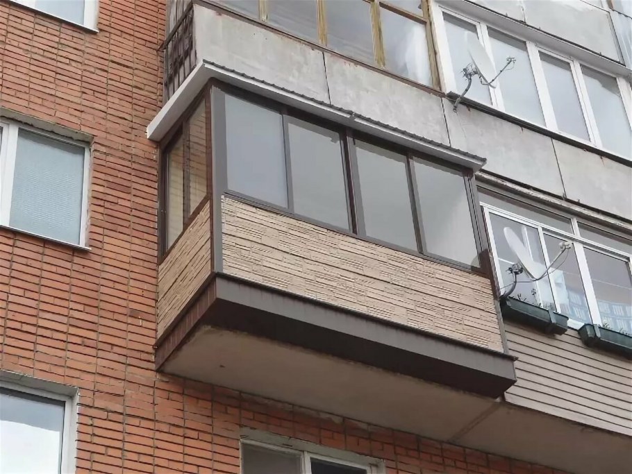 Внешняя отделка балкона