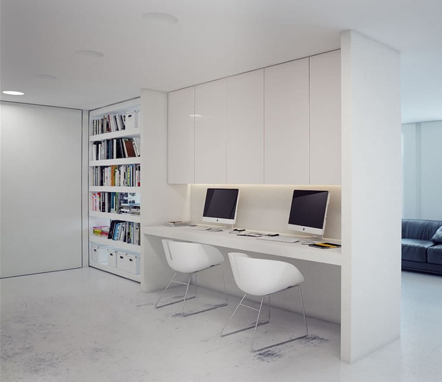 Рабочая зона в стиле Минимализм