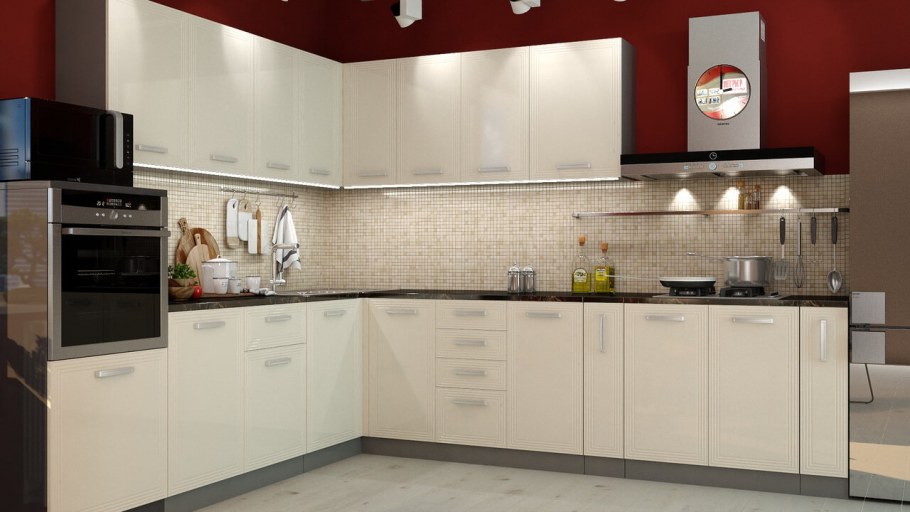 Кухня эмаль матовая 3200 ( фасад RAL 7012, каркас Пикард)