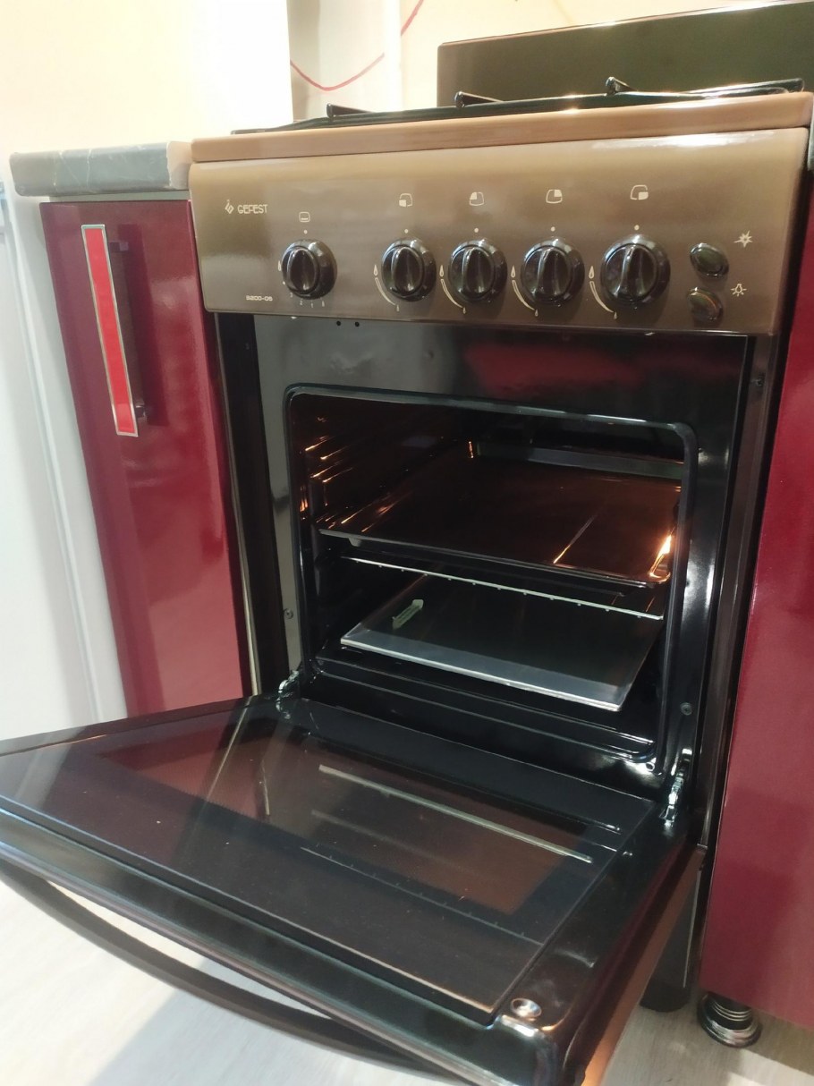 Газовые плиты под коричневую кухню