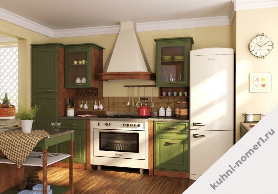 Кухонный гарнитур с вытяжкой