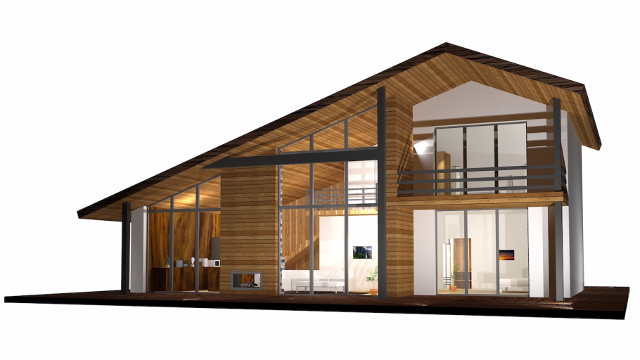 Шале в стиле барнхаус