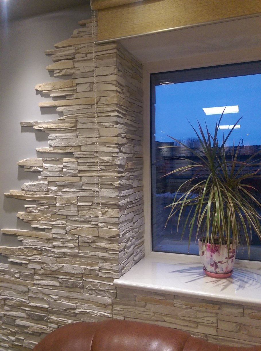 Отделка камнем в интерьере