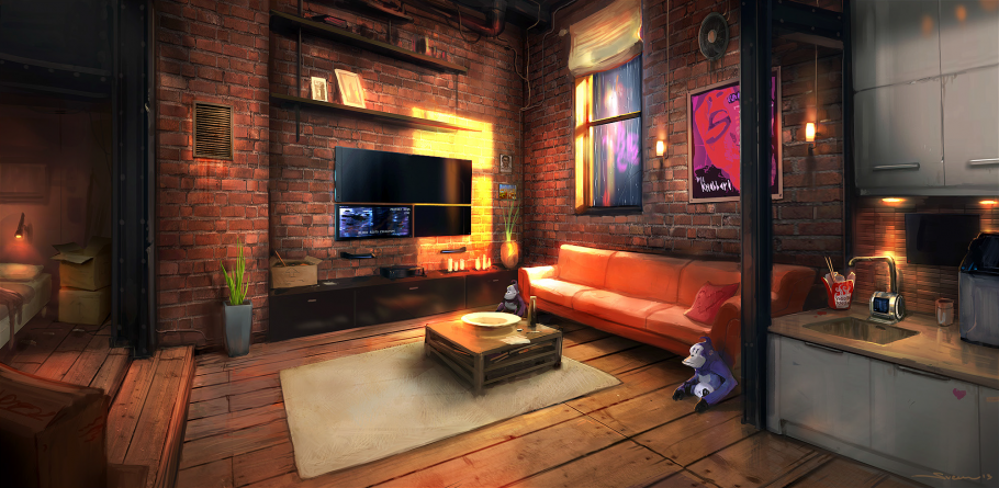 Cyberpunk 2077 интерьеры