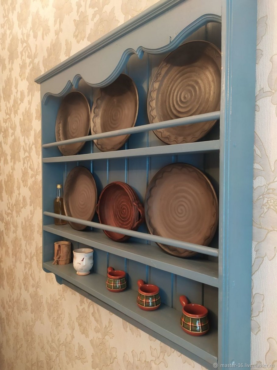 Полка для посуды в стиле Прованс