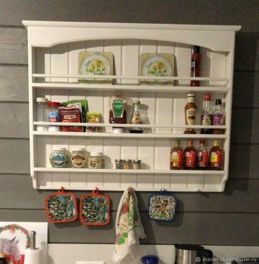 Полка для тарелок в стиле Прованс