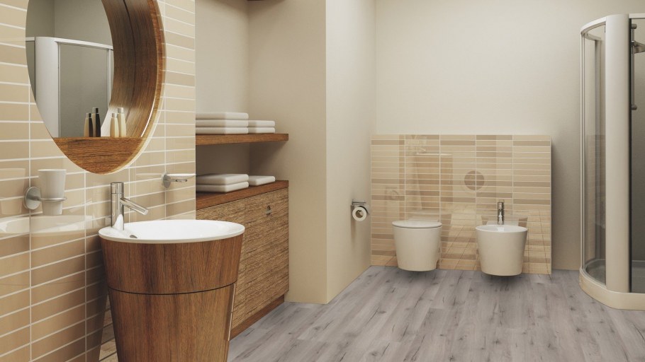 Массивный паркет для ванных Navylam+ Акация 9х68 мм