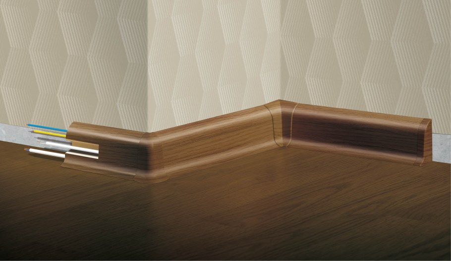 Плинтус для криволинейных стен, 20 мм х 30 мм, 5 м корэк