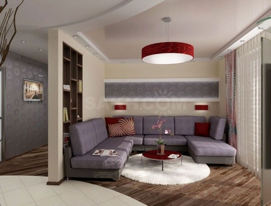 Маленькая проходная гостиная