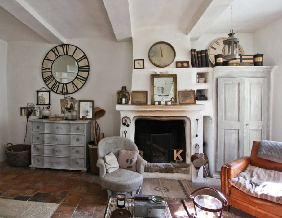 Камин в прованском стиле