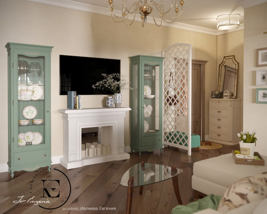 Гостиная в стиле Прованс