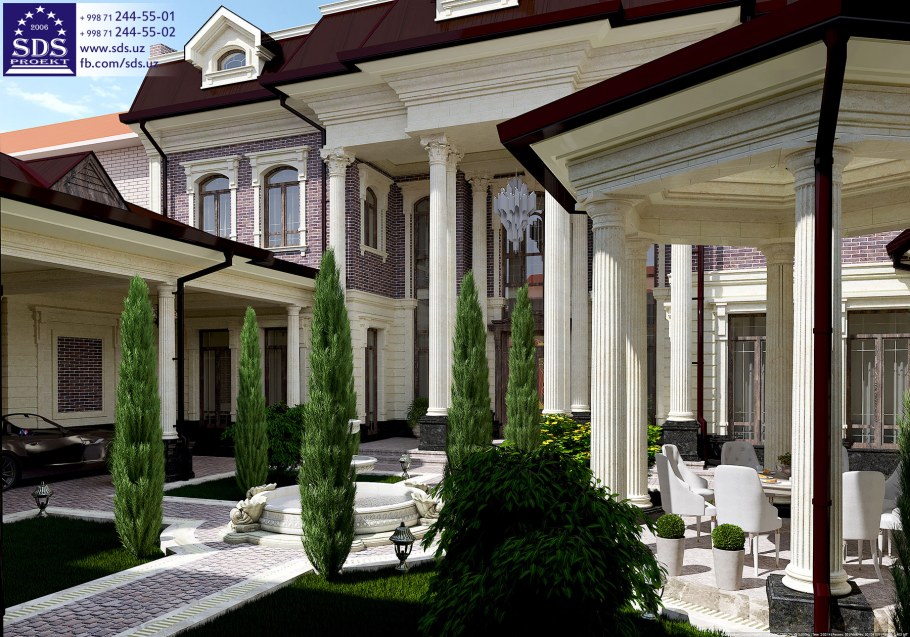 Ландшафт с бассейном