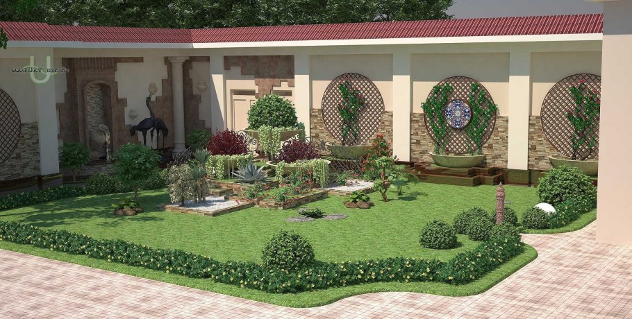 Ландшафт перед магазином