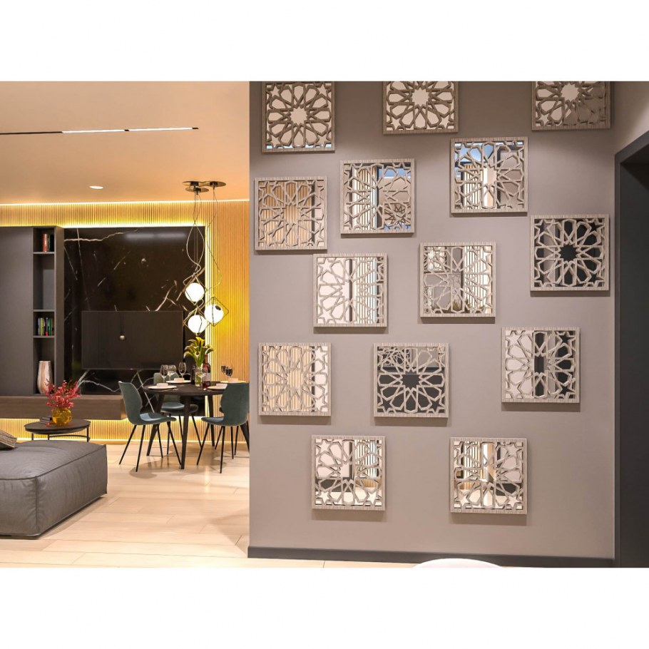 Кожаные панели в гостиной