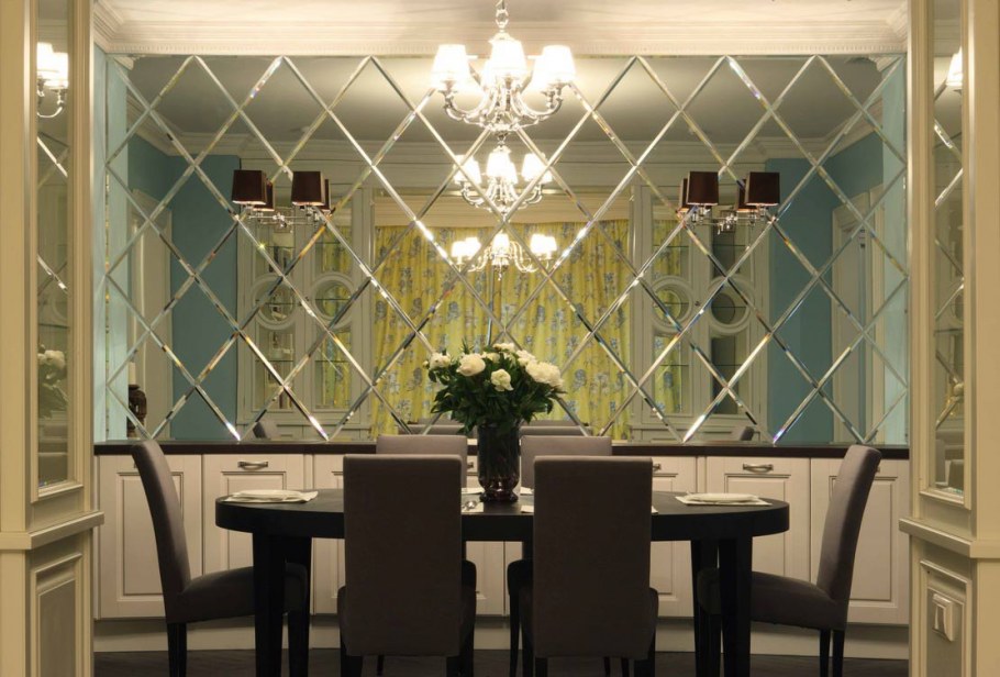 Зеркальная плитка с фацетом в Леруа Мерлен