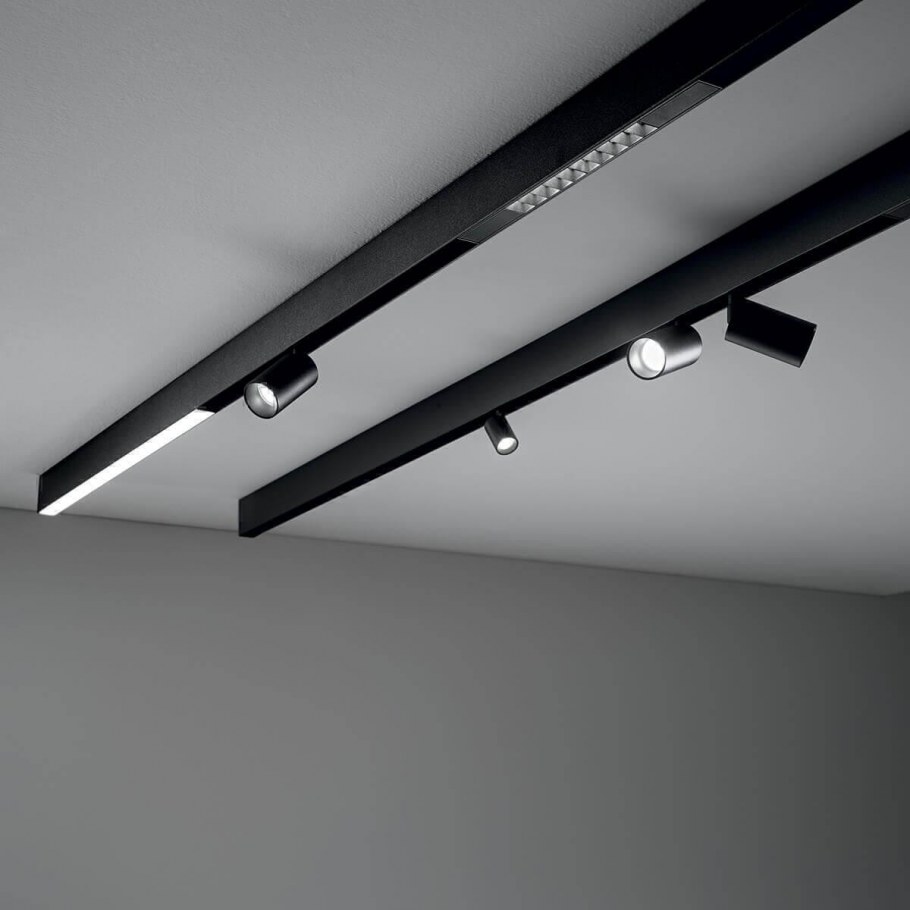 Трековый светильник ideal Lux oxy Accent 295mm 3000k BK (oxy Accent 328mm 2700k)