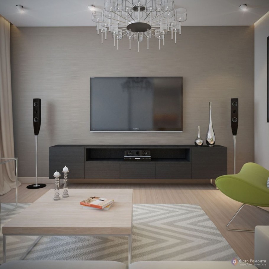 Гостиная с телевизором