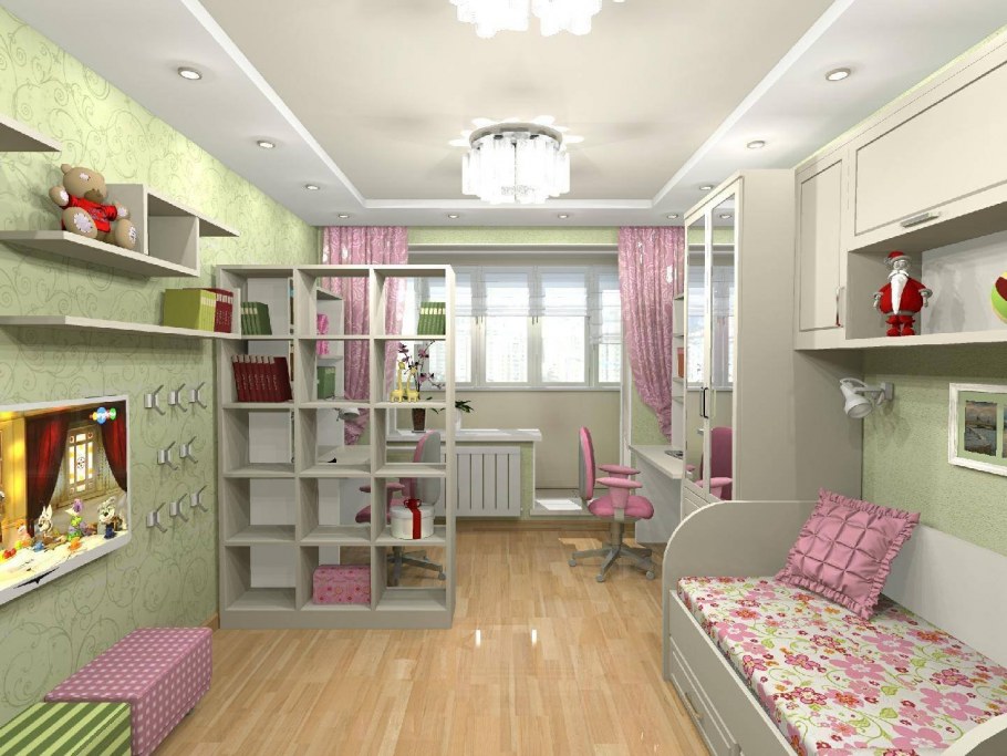 Интерьер детской 12 кв.м
