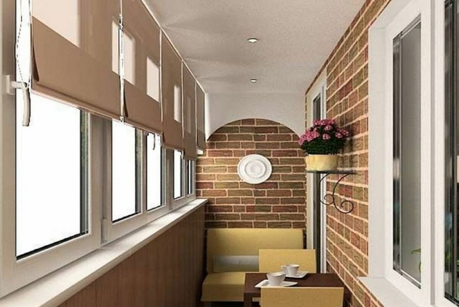 Интерьер балкона