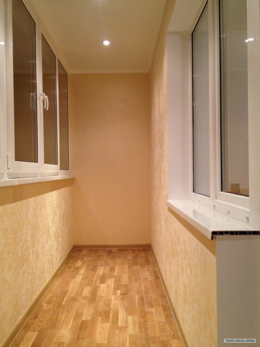 Отделка балкона под ключ панелями