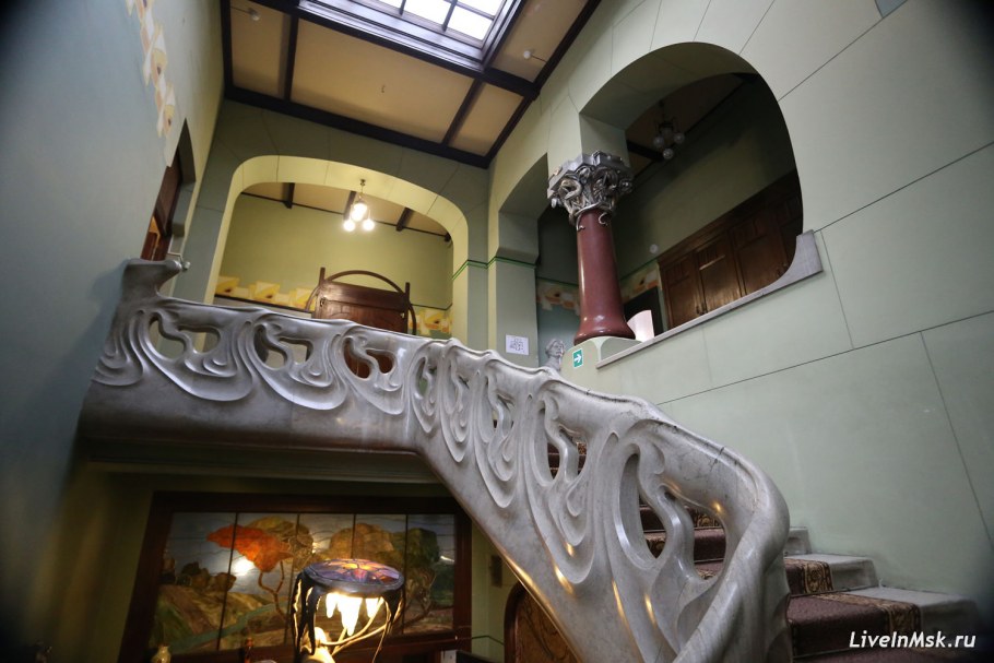 Лестница Шехтеля в особняке Рябушинского
