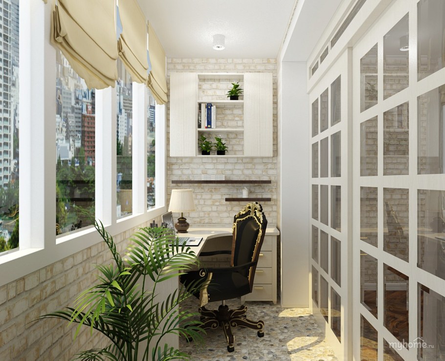 Настоящий балкон интерьер