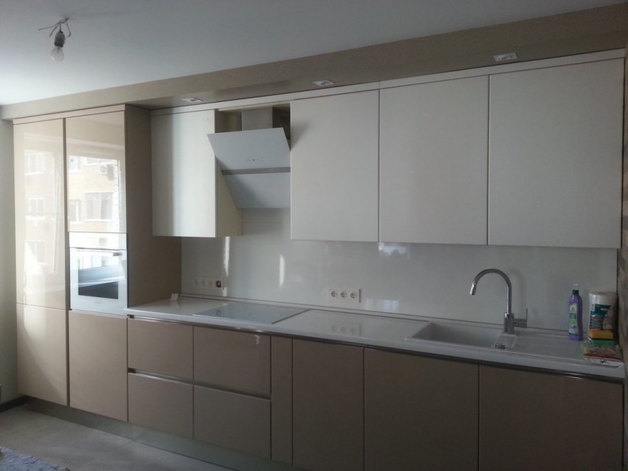 Кухня серый кашемир