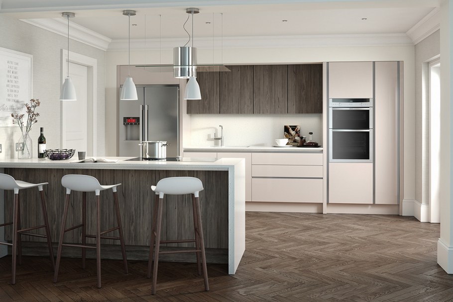 Кухня кашемир серый Эггер