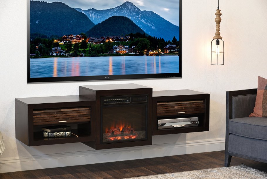 ТВ тумба камин 270см