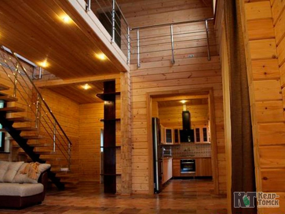 Дом из профилированного бруса интерьер