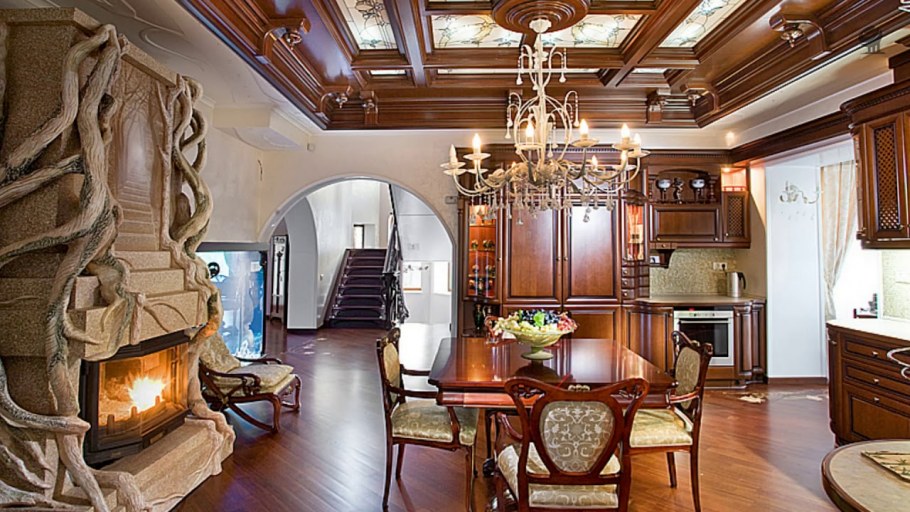 Интерьер арт-нуво арт-деко кухни