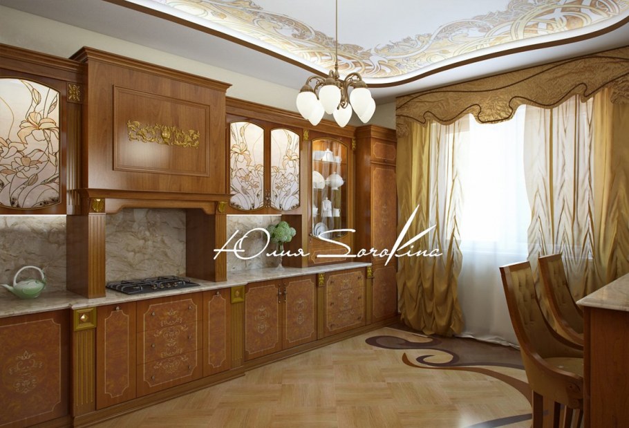 Арт-нуво стиль в интерьере кухня