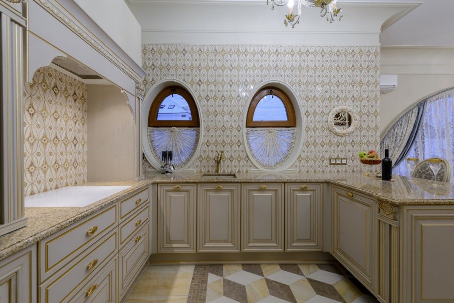 Кухня в стиле арт нуво Модерн