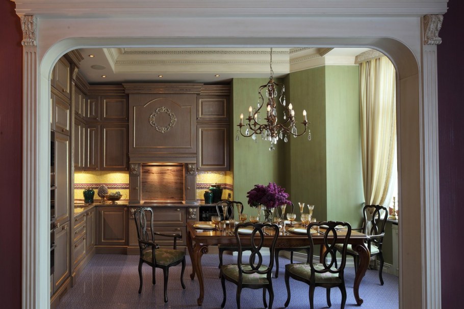 Интерьер гостиной в стиле арт нуво