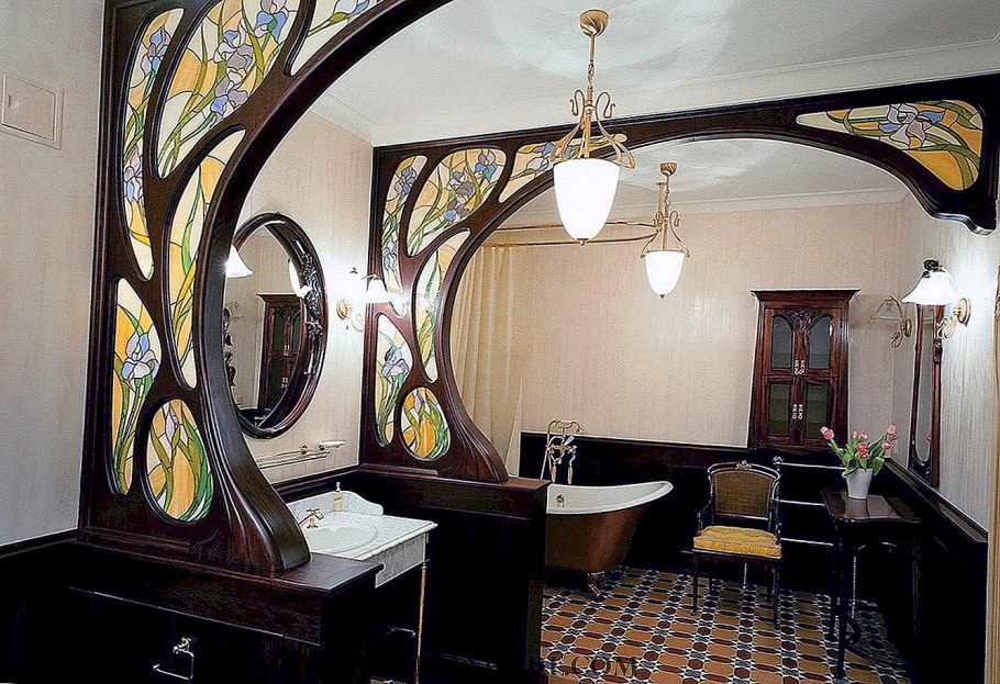 Витраж в кафе