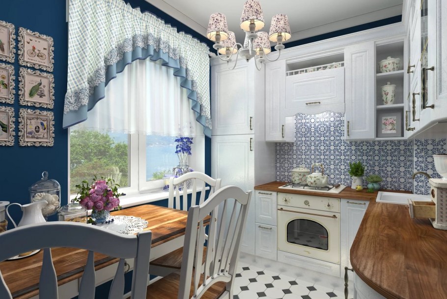 Кухни в стиле Прованс 20 кв
