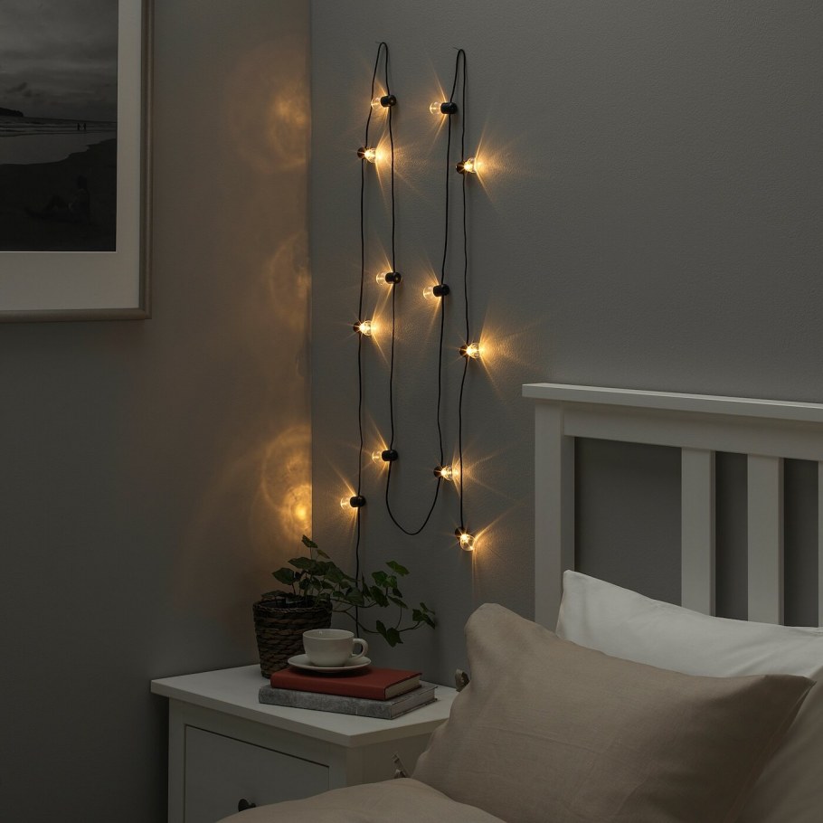 БЛОТСНО гирлянда икеа в интерьере