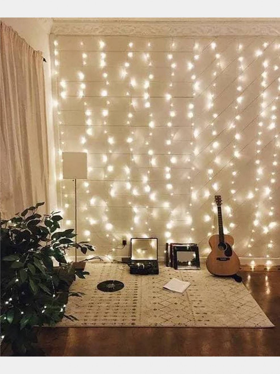 Гирлянда занавес микролампы