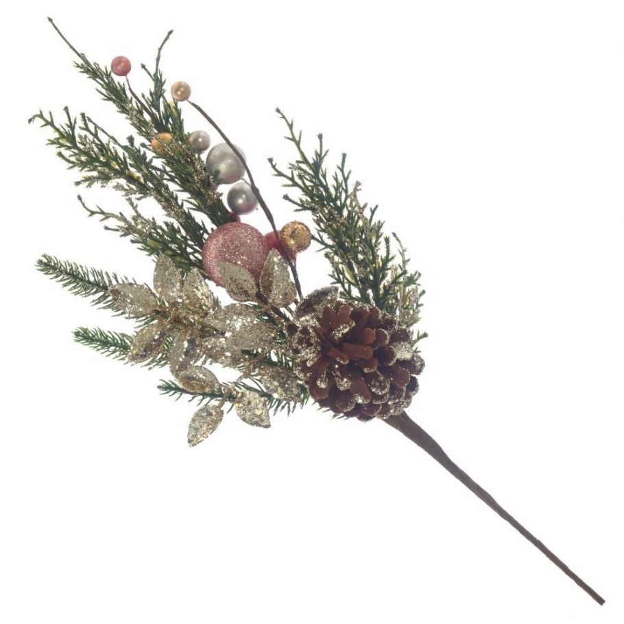 Новогодние украшения из веток