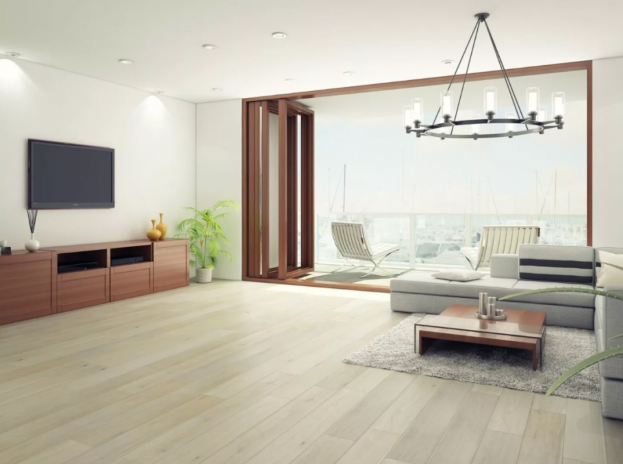 Ламинат в интерьере комнаты