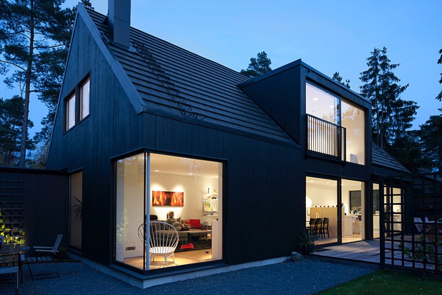 Фасад дома в скандинавском стиле