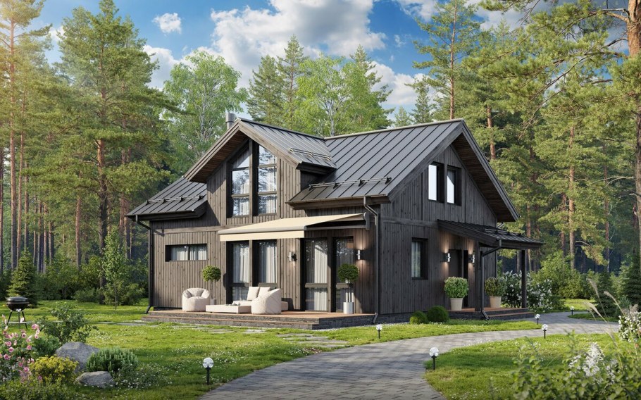 Коттедж в скандинавском стиле